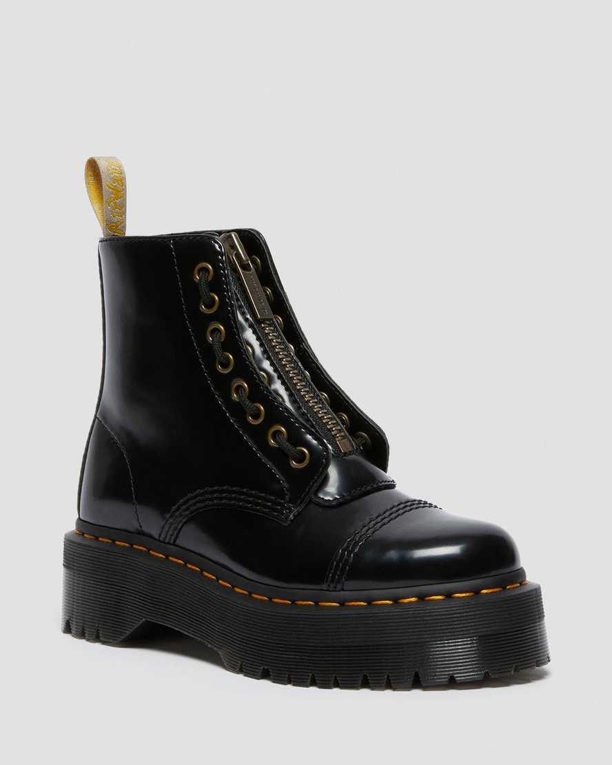 Dr. Martens Vegan Sinclair Platform Støvler Dame Svart [8369VUCPI]